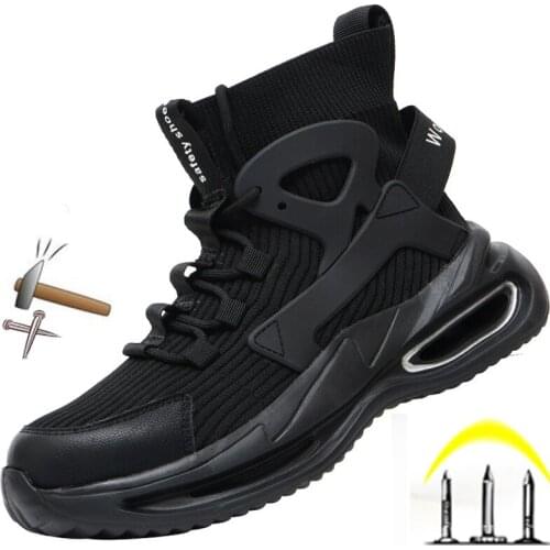 Work shoes for man S3 high safety shoes Safety Shoes With Steel Toe Cap,Light Weight Breathable Work Boots For Men Botas Hombre