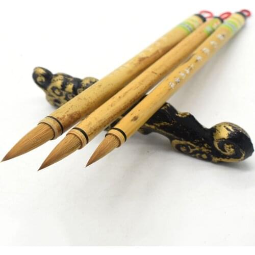 S M L Chinese Water Ink Painting Calligraphy Brush Sumi-e Brush BaoLanghao Wolf hair