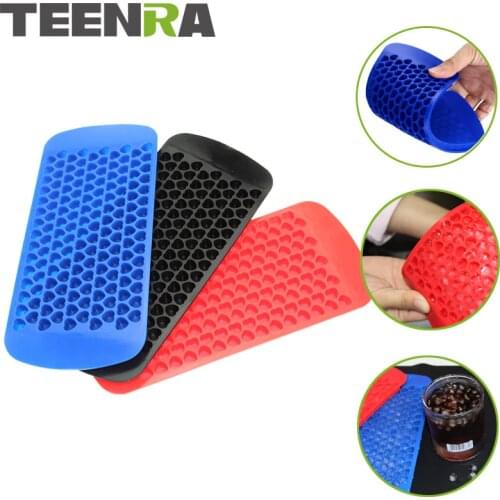 TEENRA 1Pcs 150 Mini Hearts Silicone Ice Cube Tray Small Ice Mold Maker Ice Form Silicone Chocolate Mold Jelly Mold Love Kitchen