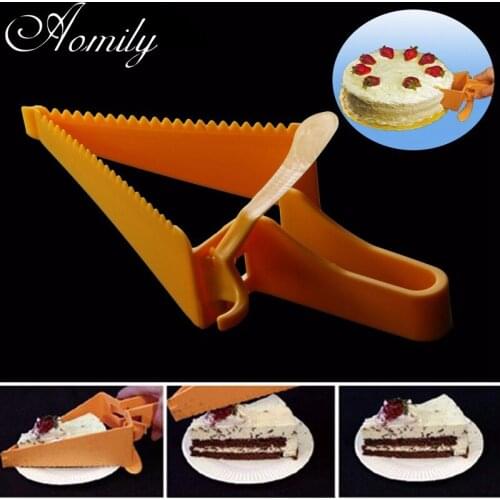 Aomily Triangle DIY Cake Cutter Dessert Birthday Cake Wedding Leveler Pastry Cake Bread Cutter Pizza Dough Kitchen Bakeware Tool