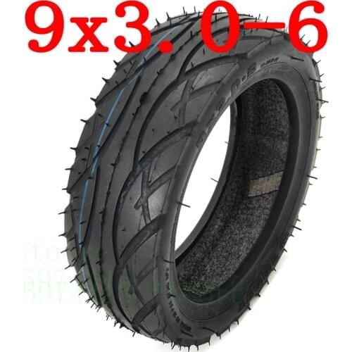 9 inch vacuum road tires 9X3.00-6 tubeless vacuum tyres for Mini motorcycle Electric scooter 6 inch wheel hub motor use tyres