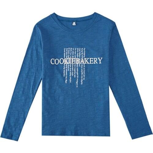 Letter Print T Shirt Women Long Sleeve O Neck Loose Tshirt 2020 Spring Summer Women Tee Shirt Tops Camisetas Mujer