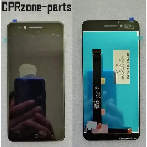 5.0" Black / White For ZTE Blade A610 LCD display with touch screen digitizer sensor assembly For ZTE Voyage 4 A610 A610C lcd