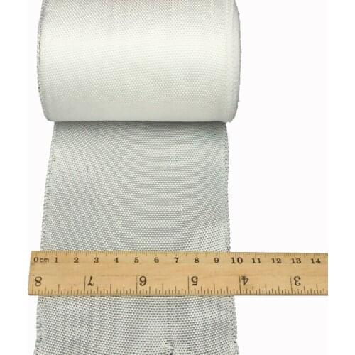 1 roll of 100mm x 30m white fiberglass cloth tape, high-strength fiberglass plain weave seam with high temperature resistance