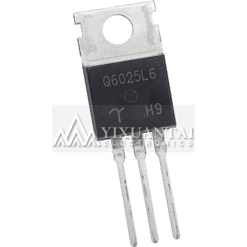 10pcs/lot 100% NEW origina Q6025L 25A 600V Q6025 Q6025L6 TO220 Triode Transistor TO-220