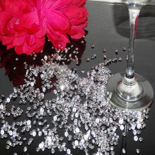 1000PCS 4.5mm Wedding Decoration Crafts Diamond Confetti Table Scatters Crystal Beads Centerpiece Events Party Festive Supplies
