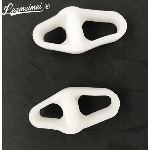 2 Pairs=4pcs Double loop of hallux valgus Orthotics toe insoles separator correction of hallux valgus silicone insoles