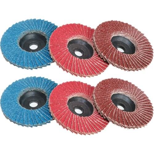 Hiqalty 3Inch 6/10PCS Flap Discs 75*10mm Grinding Wheels Sanding Discs 80 Grit For Angle Grinder polishing of Metal Wood Plastic