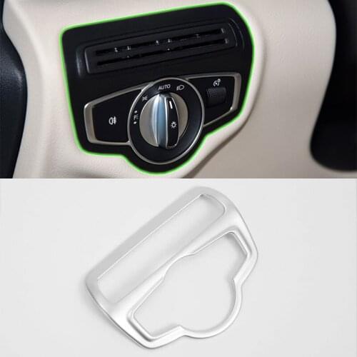 ABS car accessories Car body kits headlight control cover 1pcs For 2017 Mercedes-Benz V class