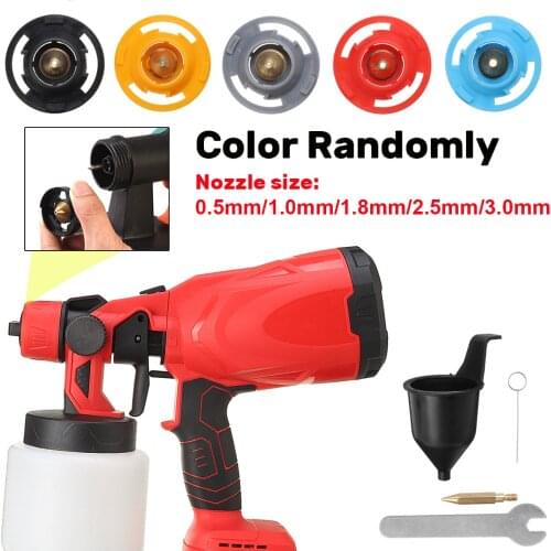 Electric Paint Sprayer Accessories, ABS Needle Funnel And Multi-size Nozzle Power Tools Part for Drillpro Sprayer Paint Gun