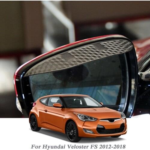 Car Rearview Mirror Rain Eyebrow Auto Shield Snow Guard Sun Side Visor Shade Protector For Hyundai Veloster FS2012-2018Accessory