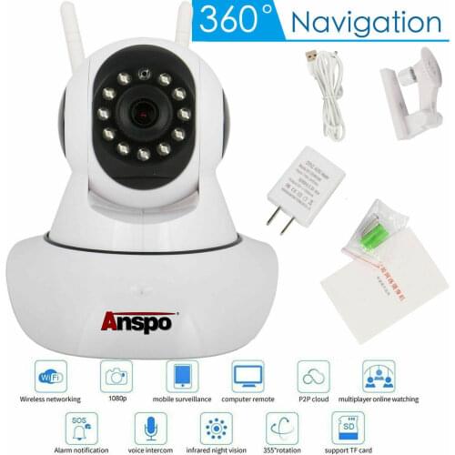 Wireless Pan Tilt Security 1080P Network CCTV IP Camera Night Vision WIFI Webcam