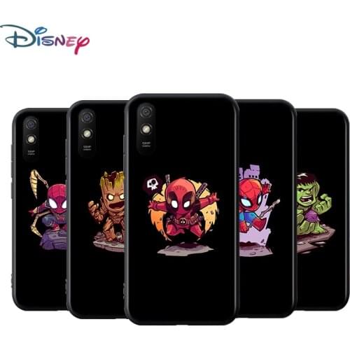 Cute avenger superhero For Xiaomi Redmi 9T 9I 9AT 9A 9C 9 8A 8 7A 7 6A 6 5A 5 4X PRO Prime Plus Black Soft Phone Case