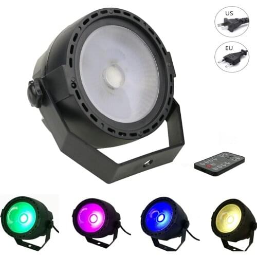 DMX Sound music Romote Control 15W Stage Light COB RGB LED Par Light Disco Bar DJ Party Club Strobe Effect Lighting