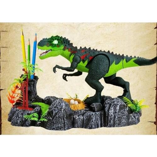 Toys electronic plastic toy Toy Unisex Battery Operated Simulation Voice Activated Pencil Scene Dinosaur Jurassic Model Toys