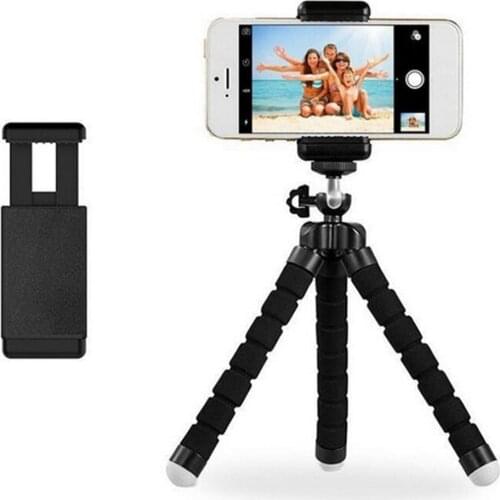 Mini Flexible Sponge Octopus Tripod Bracket for iPhone Samsung Xiaomi Huawei Mobile Phone Smartphone Tripod for Gopro 8 7 Camera
