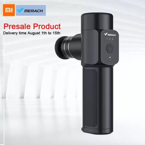 Xiaomi Merach Nano Pocket Fascia Gun Small Muscle Relaxer Mini Massager 4 Massage Heads 3Colors Travel Body Relaxation