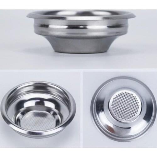 1 Persons Stainless Stee Coffee Powder Bowl 51/58MM Replacement Filter Basket Coffee Accessories Automatic Coffee Machine Cocina