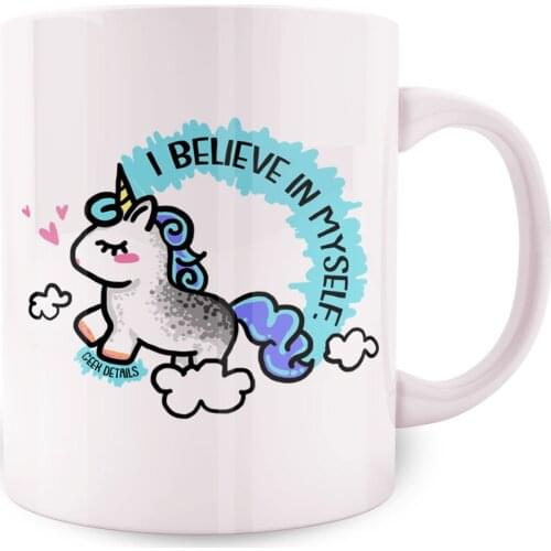 Geek Details I Believe In Myself Unicorn Coffee Mug