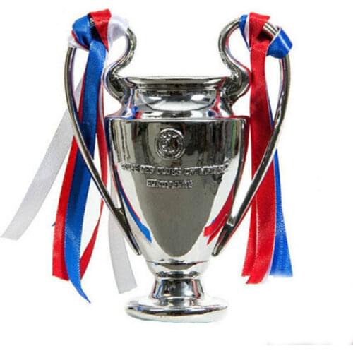 2021 European Resin Football Trophy Mascot Modern Fan Home Office Decoration Europe Champion Soccer Trophies Football Decor Gift