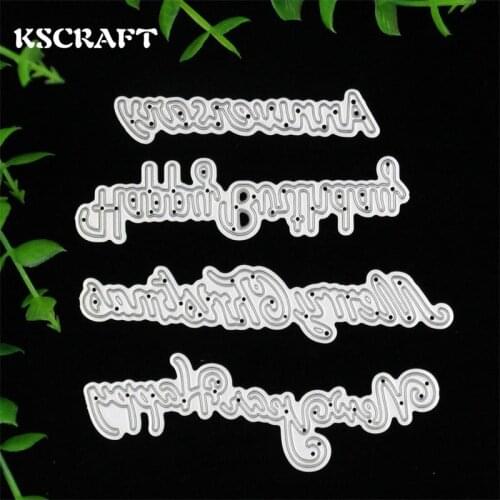 KSCRAFT Words Metal Cutting Dies Stencils for DIY Scrapbooking/photo album Decorative Embossing DIY Paper Cards