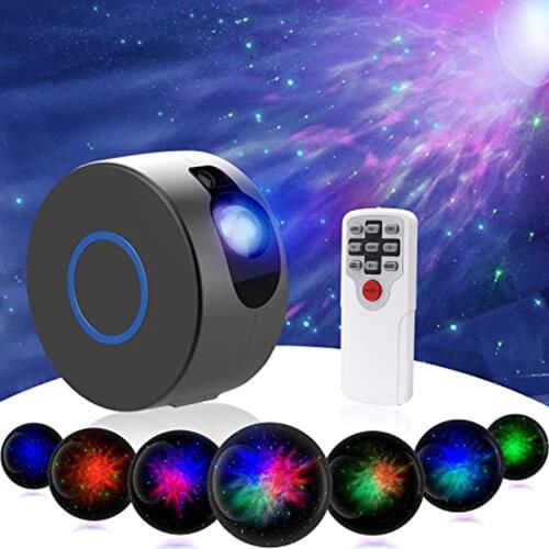 Laser Galaxy Starry Sky Projector Blueteeth USB Voice Control Music Player LED Night Light Romantic Bedroom Projection Light