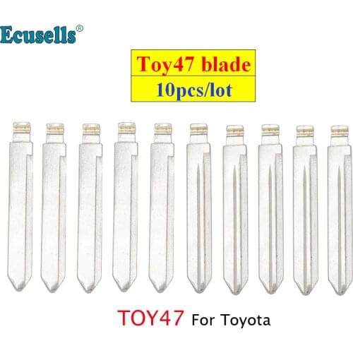 10pcs/lot Toy47 toy 47 uncut flip blank key blade for Toyota Corolla