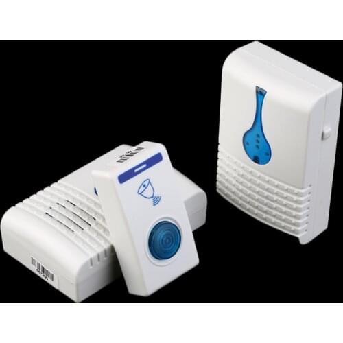 New House Wireless Digital Flashing light LED Doorbell 38 Chimes Music Room Office Gate Door bell +2 Digital Receiver In Stock