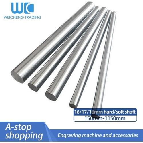 Optical Axis Linear Guide Piston Rod Chrome-Plated Rod Soft/Hard Shaft Diameter 16/17/18mm 150 300 350 400 450 500 600 700 800
