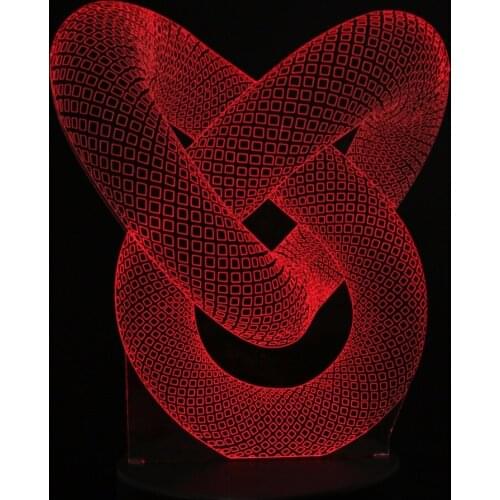 Creative 3D illusion Lamp LED Night Light 3D Abstract Graphics Acrylic lamparas Atmosphere Lamp Novelty Lighting home decorate