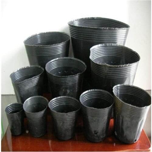 50pcs/lot plastic Nursery pot 10 x10cmgarden container Planting grow bag Seedling Raising Cup nursery box garden supplies