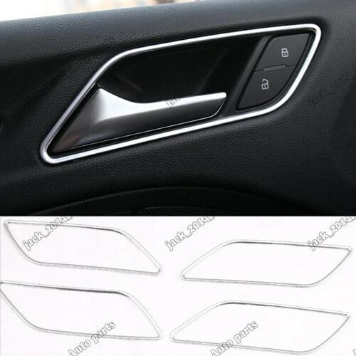 Fit for Audi A3 8V 2013 2014 2015 2016 2017 2018 stainless Inner Handle Bowl cover trim
