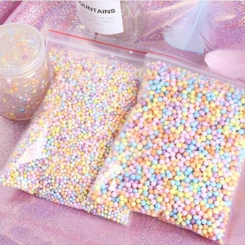 Macarone Color Foam Balls Mini Beads Styrofoam Filler Bubble Ball DIY Wedding Christms Jewelley Handmade Accessories