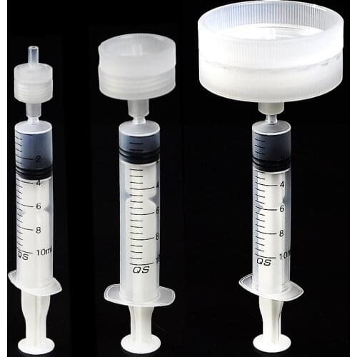 Replaceable membrane syringe filter head 13mm/25mm/50mm removable needle filter head reusable PP filtration without membrane