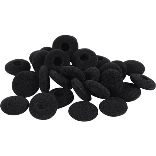 Replacement Earphone in Soft Foam Sponge Bearing Headsets Covers Black