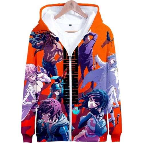 2020 New Akudama Drive 3D zipper hooded Men/Women print Turtleneck Sweatshirts Hand sleeveUnisex Tracksuit