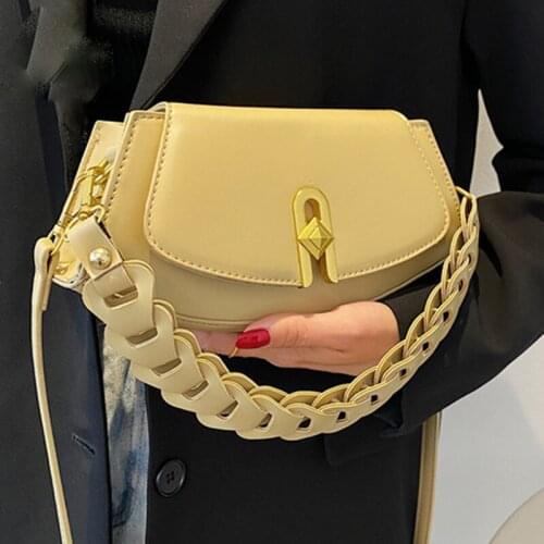 Fashion Underarm Bag 2021 The New Casual Chain Shoulder Bag High Quality Solid Color Handbag Designer Messenger Bag Lady Purse