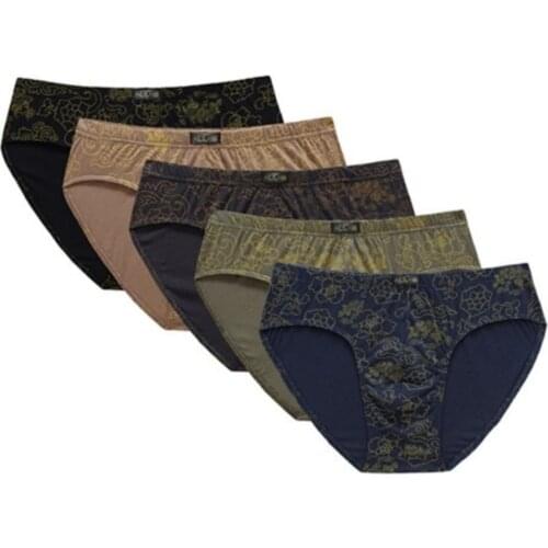 6pcs/lot Underpants Panties Male Male Underwear Men Briefs Comfortable Men Printing Underwear Briefs 100%Cotton