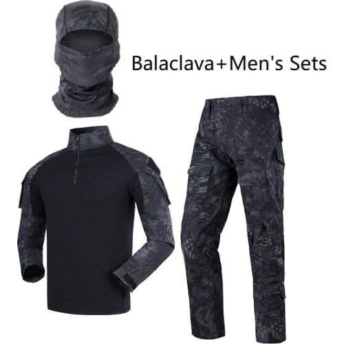 Military Uniform Camouflage Suit Tactical Clothing Tactical Suit Tactical Pants Cap For Men Balaclava