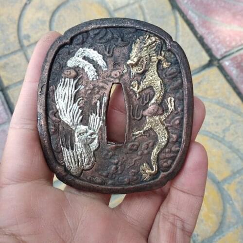 Handmade Set Tsuba And Handle Case Fitting Accessory For Japan Samurai Katana Sword Falchion