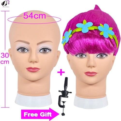 Female PVC Mannequin Doll Head Wig Making For Wig Hat Headset Scarf Ornaments Display Training Mannequin Head