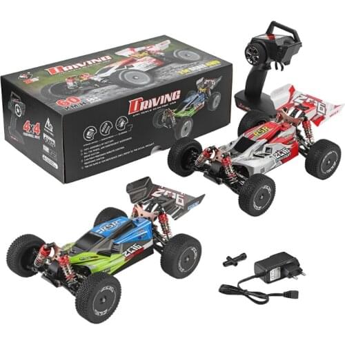 1/14 2.4GHz 4WD Simulation Toys Interactive RC Racing Car with Rechargeable Batteries Birthday Party Gift Off-Road 77HD