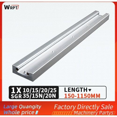 Built-in dual-axis linear guide 1PC SGR10/15N/15/20N/20/25/35 slide rail slider optical axis photography guide,L = 150MM-1150MM