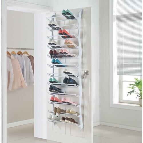 Twelve Layers Steel and Abs Simple European Style Living Room Containing Multilayer Door Shoe Rack