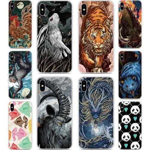 12 Zodiac Animal Soft TPU Phone Case For LG Nexus 5X Q6 Q7 V30 V40 V50 G6 G7 G8 ThinQ K11 K10 K9 K8 2018 X Power Stylo 4 5 Cover