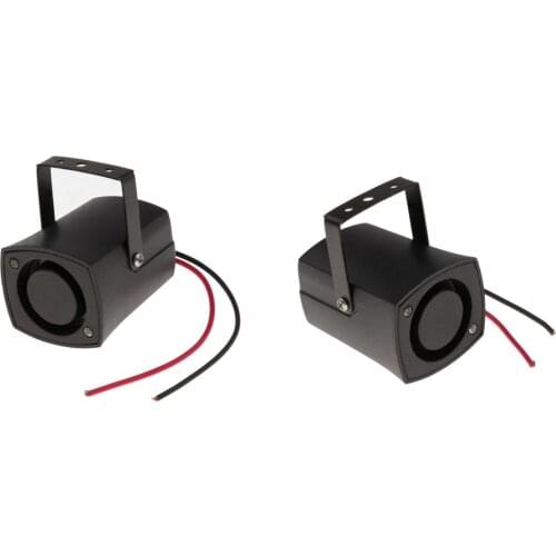 2x 105DB Universal Car Horn, Waterproof Backup Reverse Beeper Warning Buzzer Alarm for Vehicle Truck Heavy Equipment