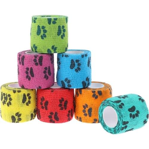 5cmx4.5m Sport Tape Waterproof Self Adhesive Elastic Bandage Muscle Tape Finger Joints Wrap Bandage Non-woven Cohesive Bandage