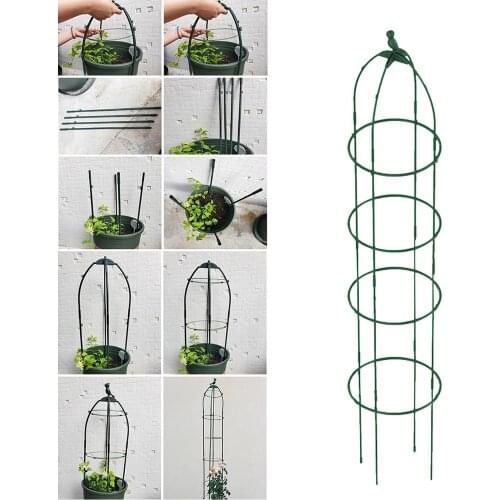 80/125/170cm Garden Obelisk Trellis Plasti Display Bracket Flower Stand Vine Rack Support Tower Climbing Planter Trellis Support