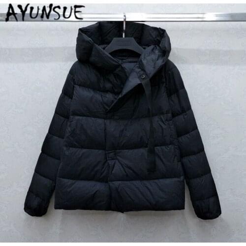 AYUNSUE 2020 Duck Down Jacket Woman Short Winter Coat Women Korean Hooded Warm Jacket Parka Chaqueta Mujer Nn1709 YY1214