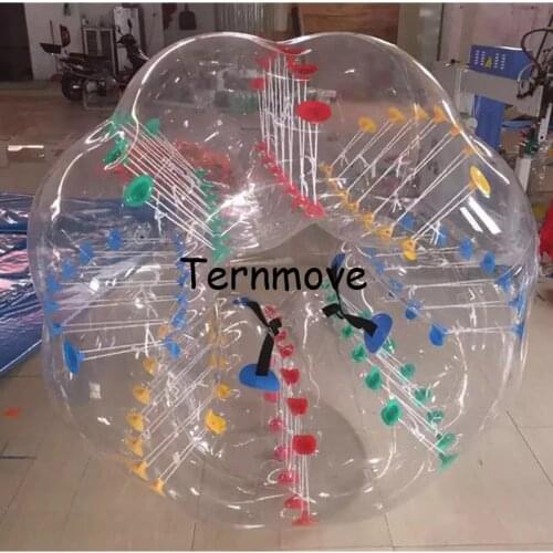 Body bumper Suit full body costumes Body Inflatable bubble Air Bumper transparent human bumper balls with dot free shipping